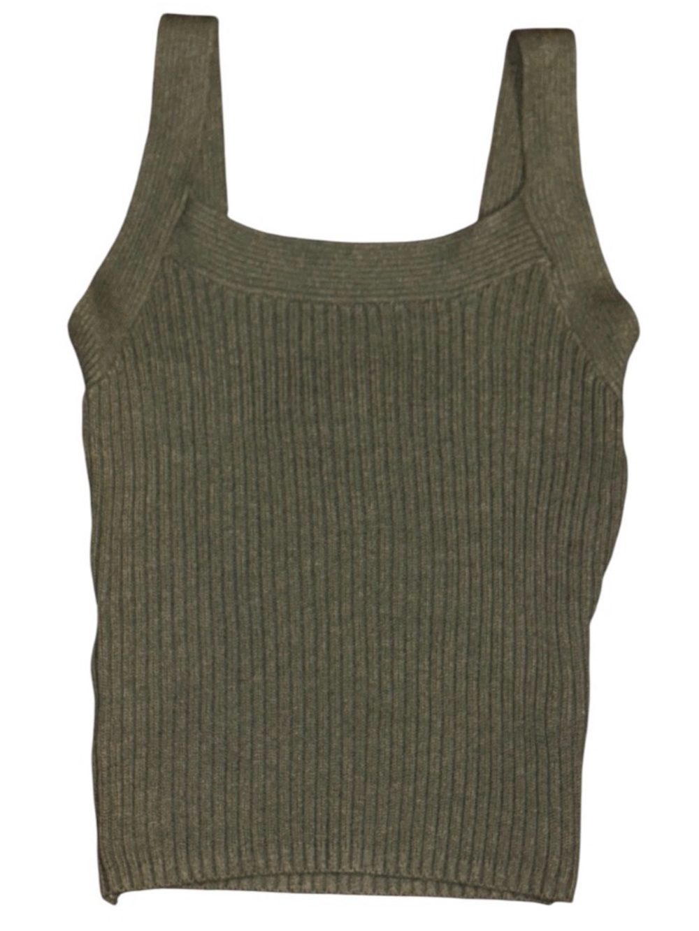 GAP Ribbed-Knit Olive Green Tank - Picture 1 of 4